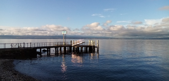 débarcadère sur lac