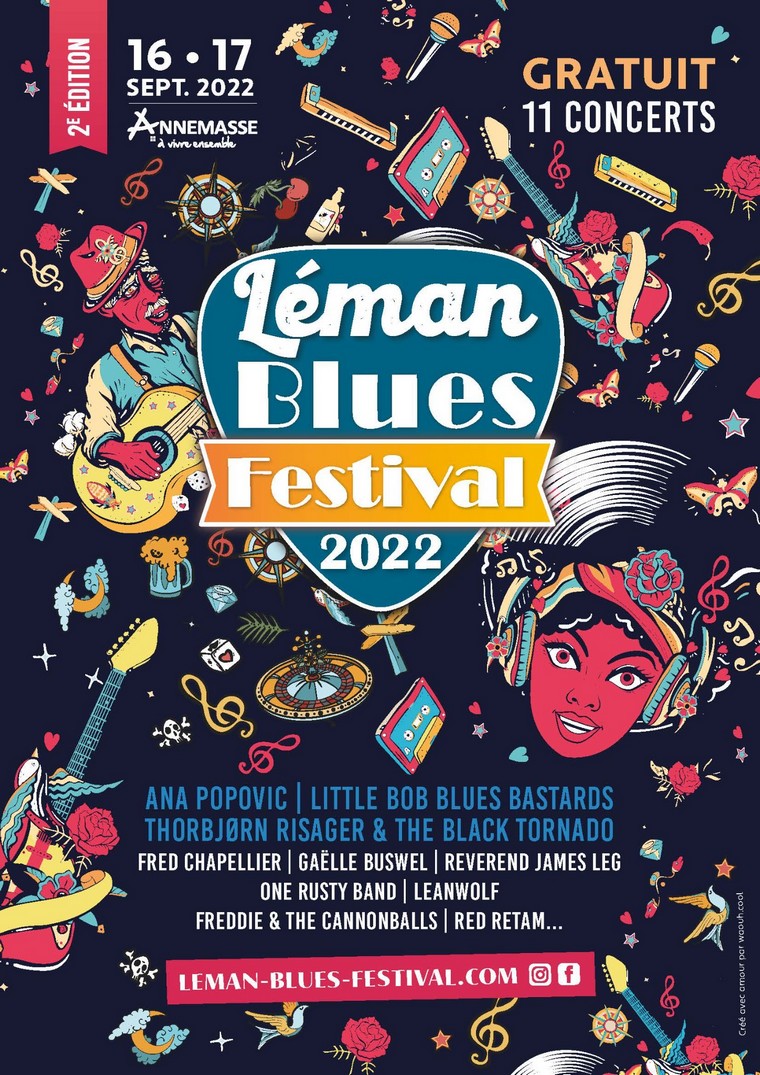 affiche leman blues festival 2022